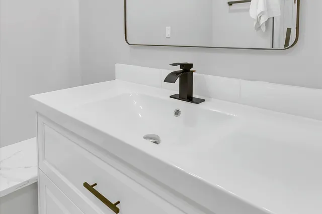 a view of bathroom with a shower