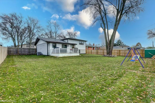 a house view with a garden space