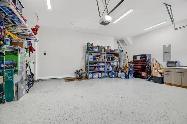 a view of a storage in a room