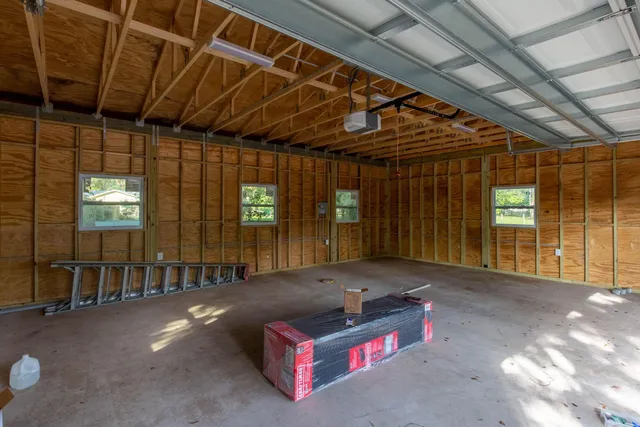 a view of park with wooden stairs