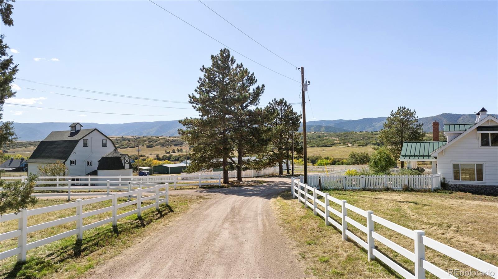 2073 South Perry Park Road Sedalia, CO 80135 - Photo 2 of 41 a view of swimming pool with outdoor seating and city view