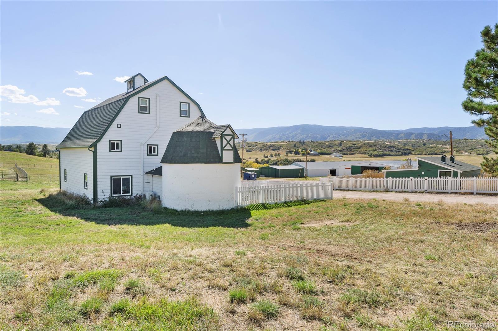 2073 South Perry Park Road Sedalia, CO 80135 - Photo 34 of 41 a view of a house with a yard