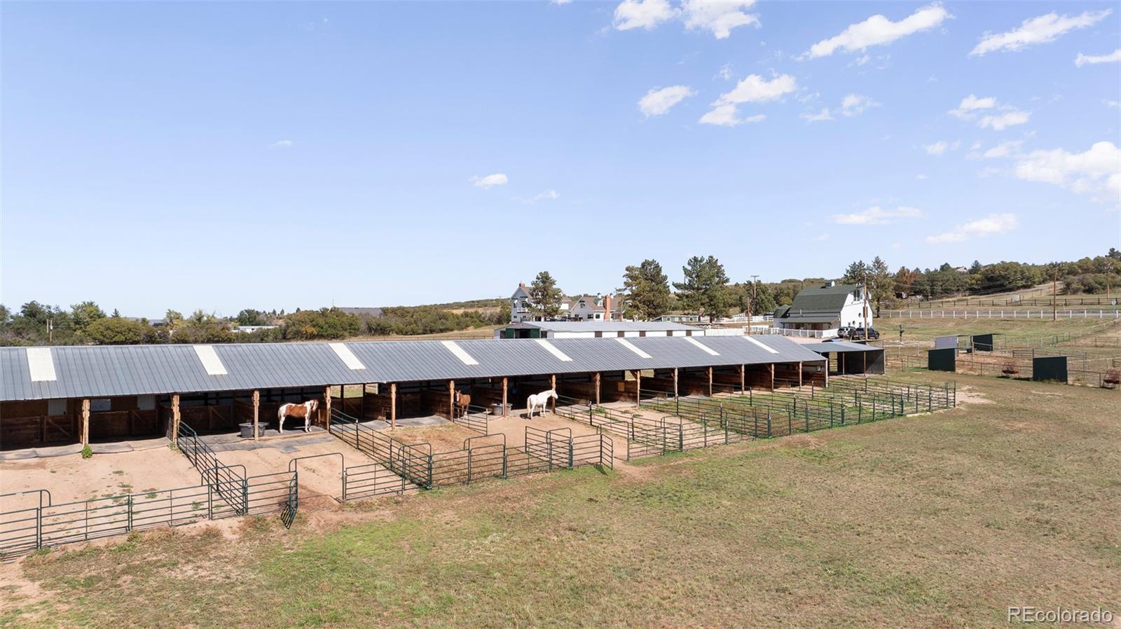 2073 South Perry Park Road Sedalia, CO 80135 - Photo 37 of 41 a view of a house with a terrace