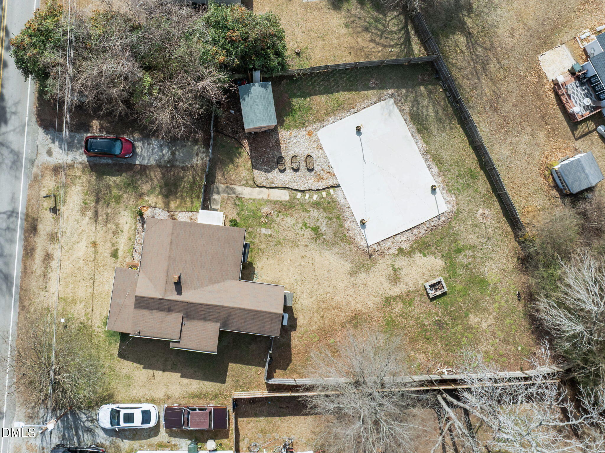 209 Weston Road Garner, NC 27529 - Photo 31 of 37 an aerial view of a house with a yard