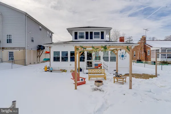 a view of a water fountain in the terrace