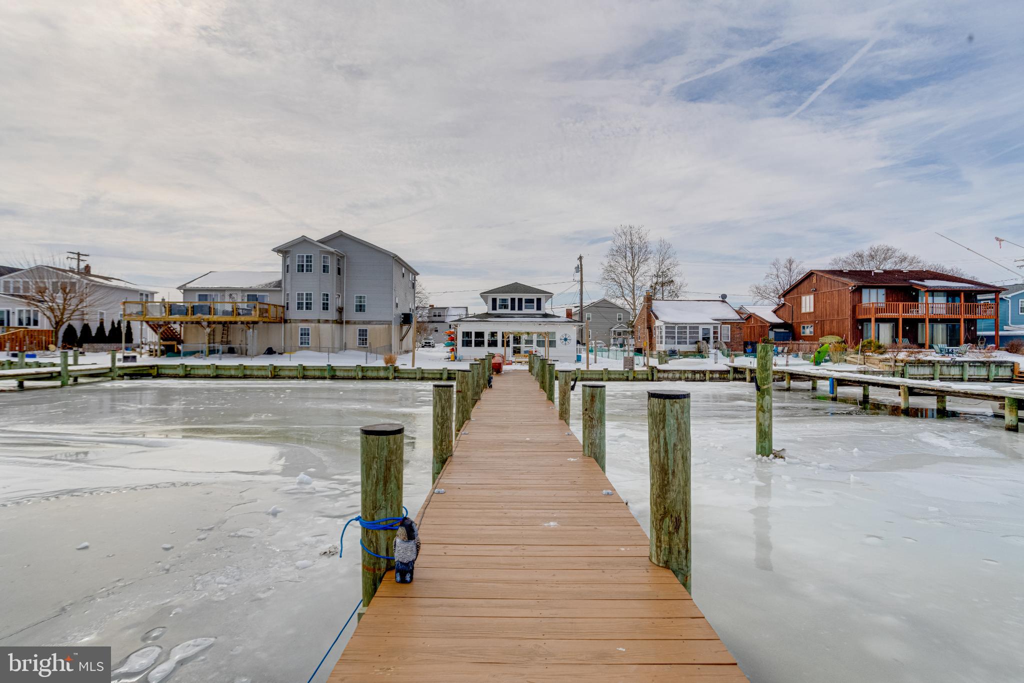 1815 Wilson Point Road Middle River, MD 21220 - Photo 55 of 76 Charming dock leading to winter's embrace.