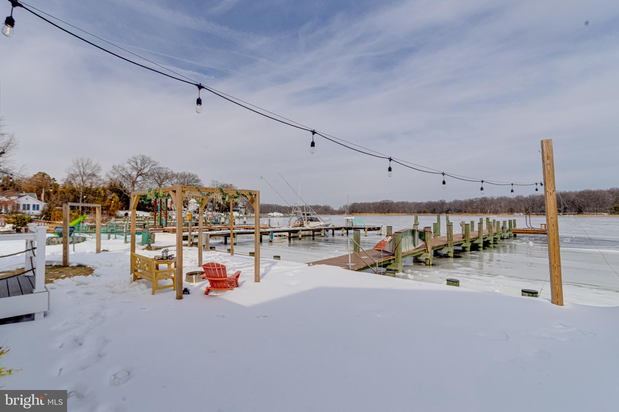 1815 Wilson Point Road Middle River, MD 21220 - Photo 60 of 76 Winter's embrace by the serene waterfront.