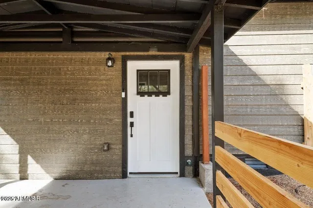 a view of front door