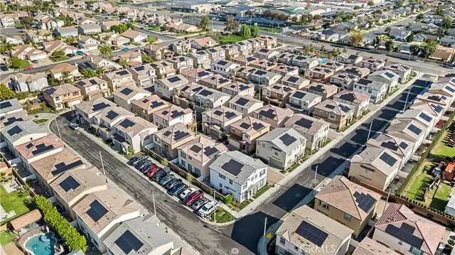 an aerial view of a city