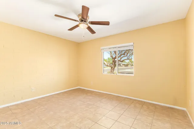a view of a big room with wooden floor