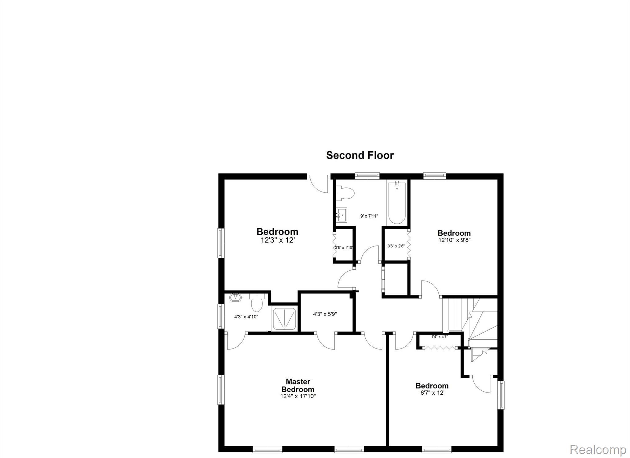 1442 Devonshire Road Grosse Pointe, MI 48230 - Photo 46 of 48 1442 Devonshire Rd, Grosse Pointe - Floor 2.jpg