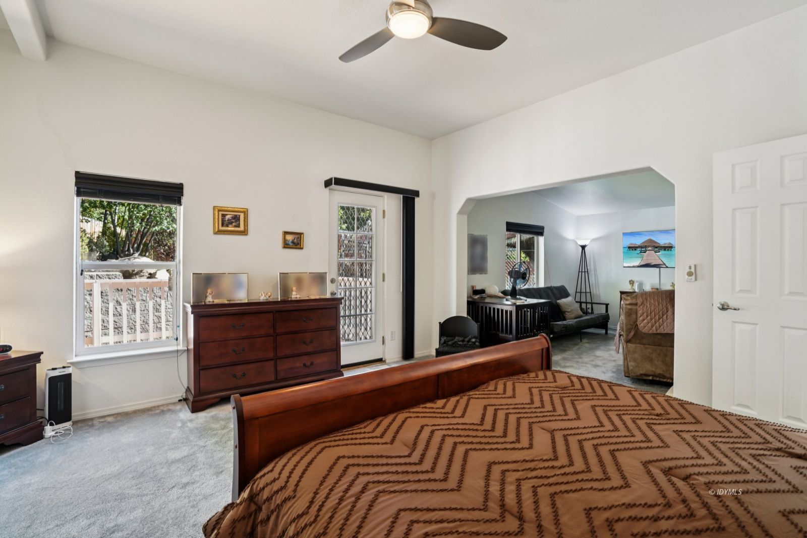 25001 Rim Rock Road Idyllwild, CA 92549 - Photo 28 of 50 a bed room with a bed and dresser