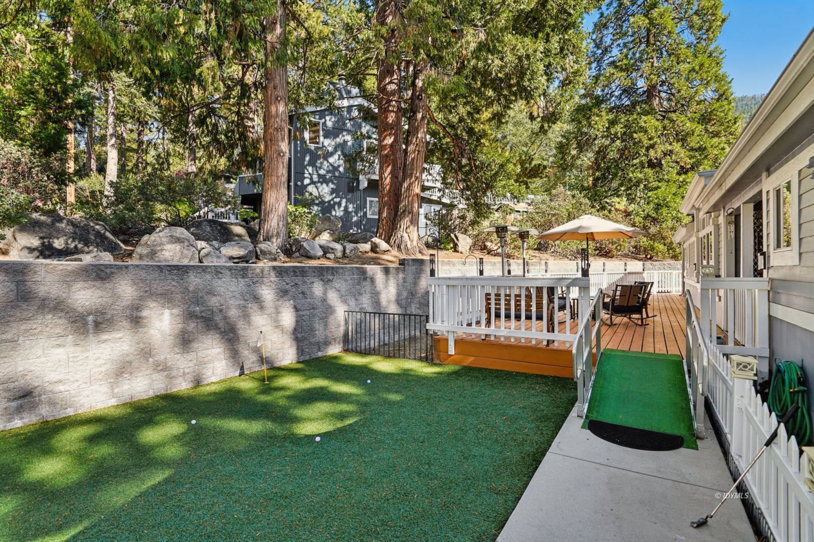 25001 Rim Rock Road Idyllwild, CA 92549 - Photo 48 of 50 a view of backyard with a garden and plants