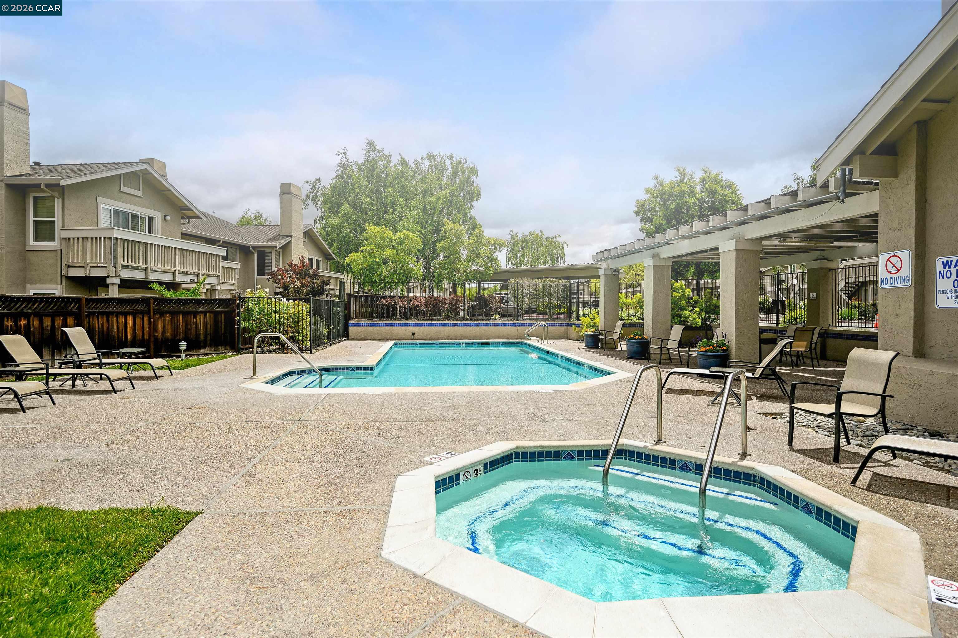 3659 Crow Canyon Road San Ramon, CA 94582 - Photo 26 of 26 a view of a house with swimming pool and sitting area