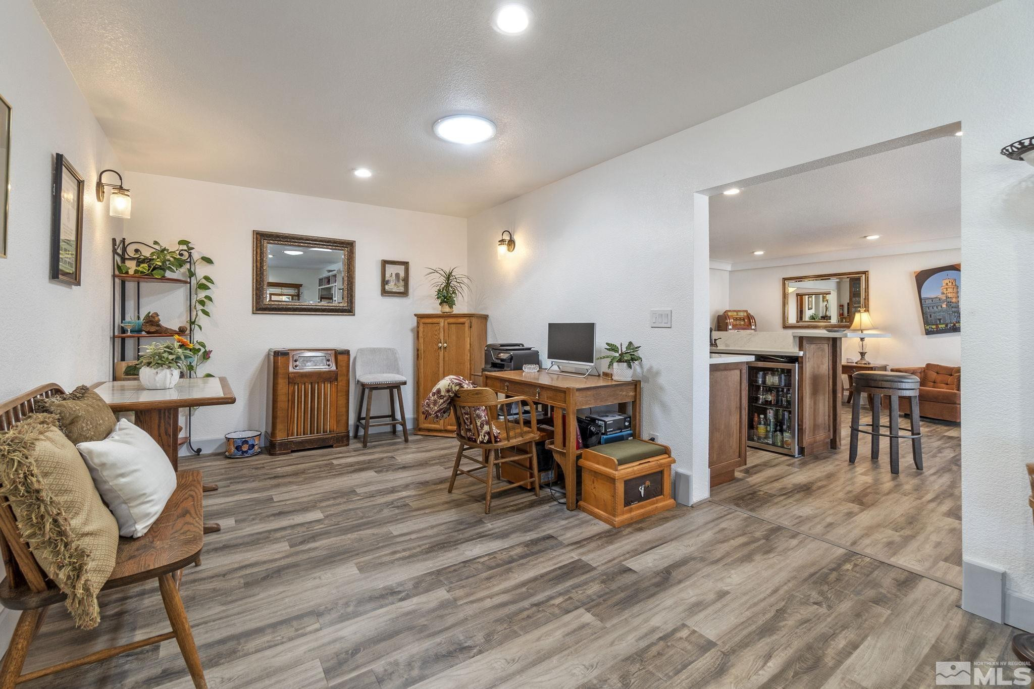525 Main Street Gerlach, NV 89412 - Photo 26 of 40 a living room with furniture and a wooden floor