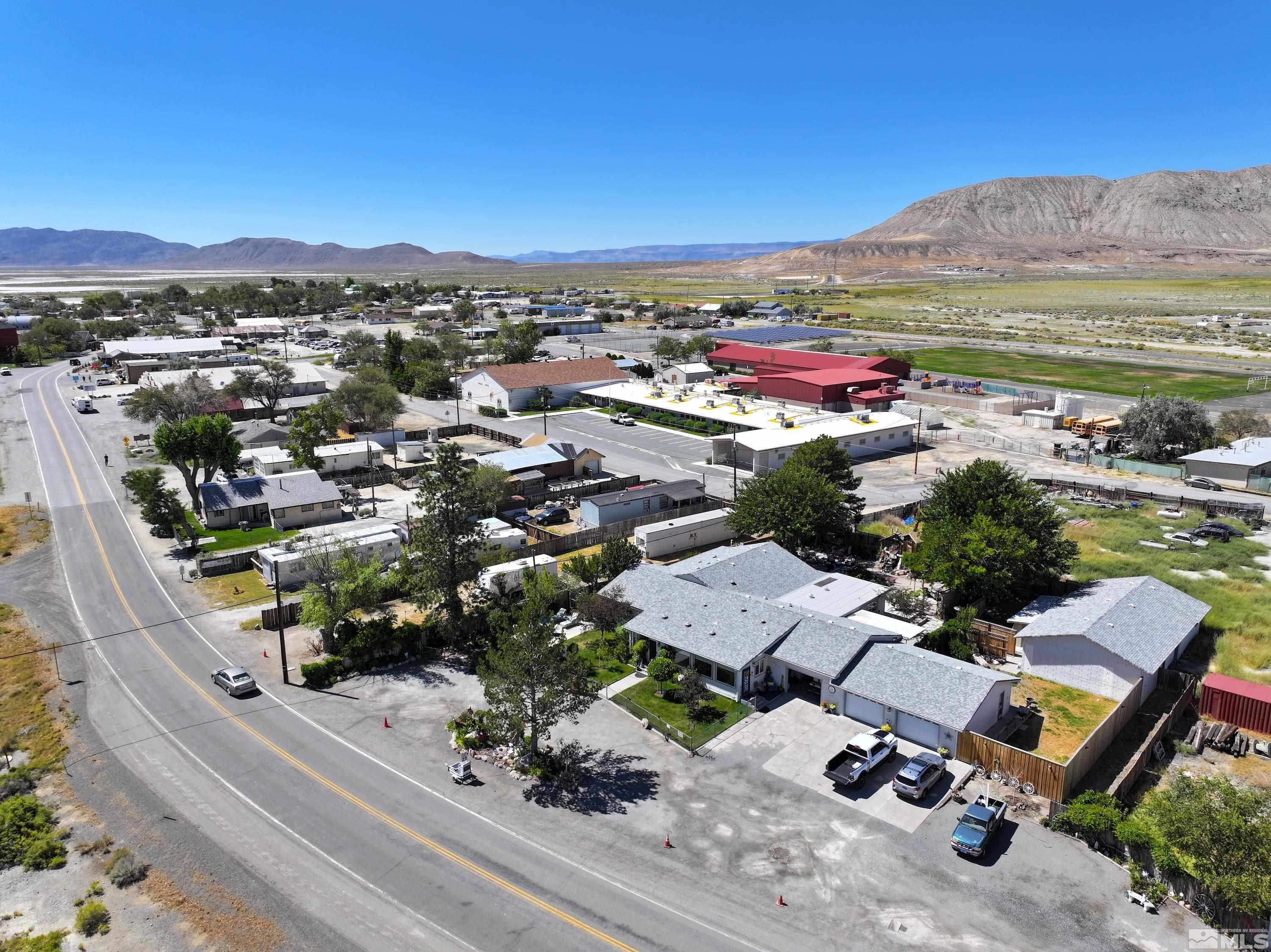 525 Main Street Gerlach, NV 89412 - Photo 40 of 40 an aerial view of residential houses with outdoor space