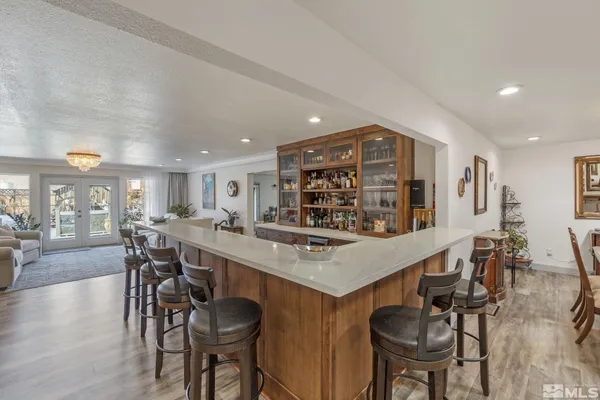 wooden floor with dining room and wooden floor