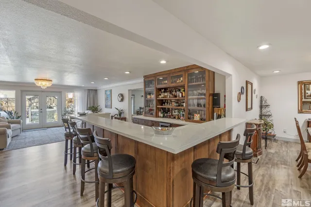 wooden floor with dining room and wooden floor