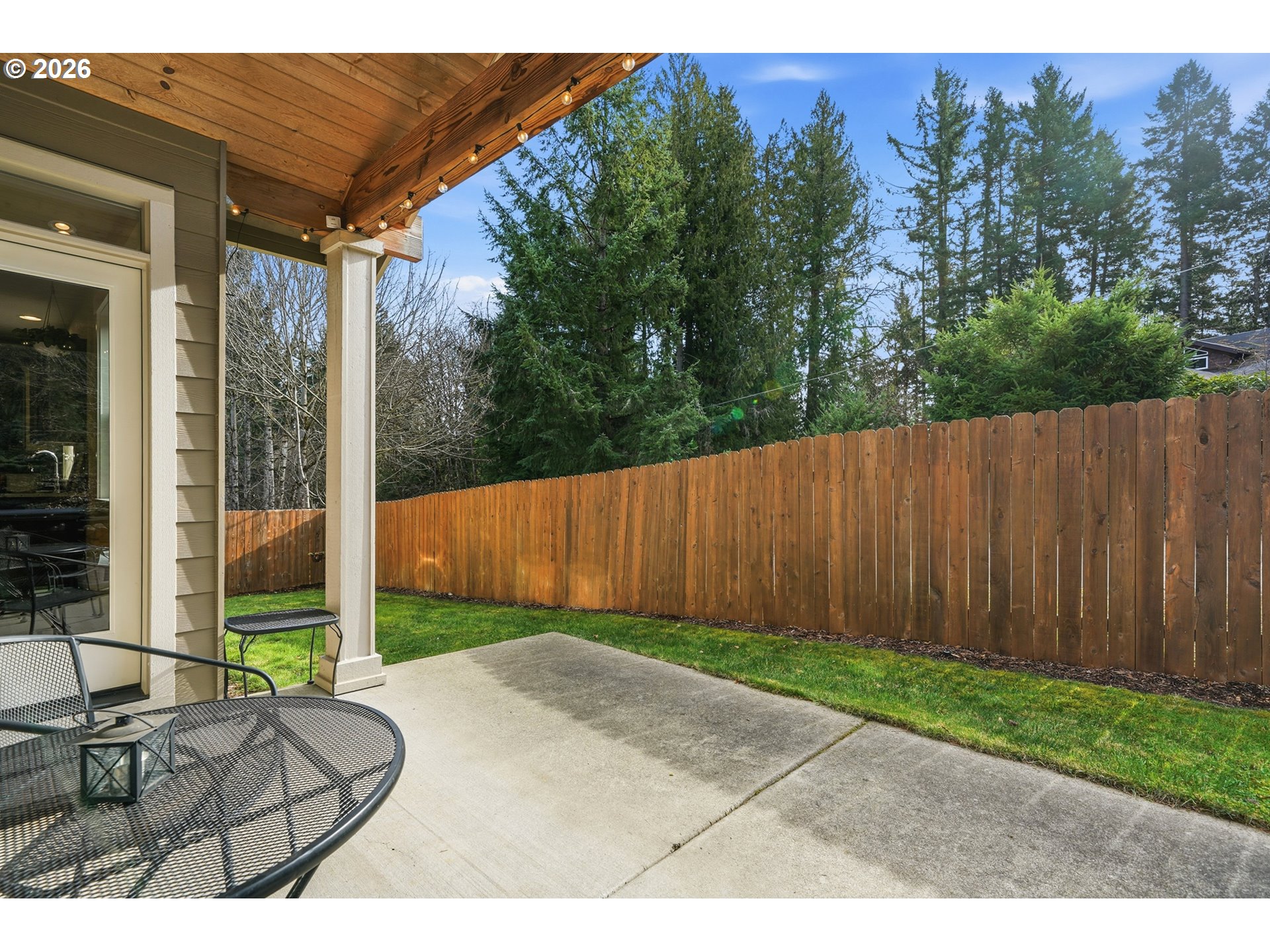 17390 Aubin Street Sandy, OR 97055 - Photo 35 of 41 a view of backyard with tub and trees