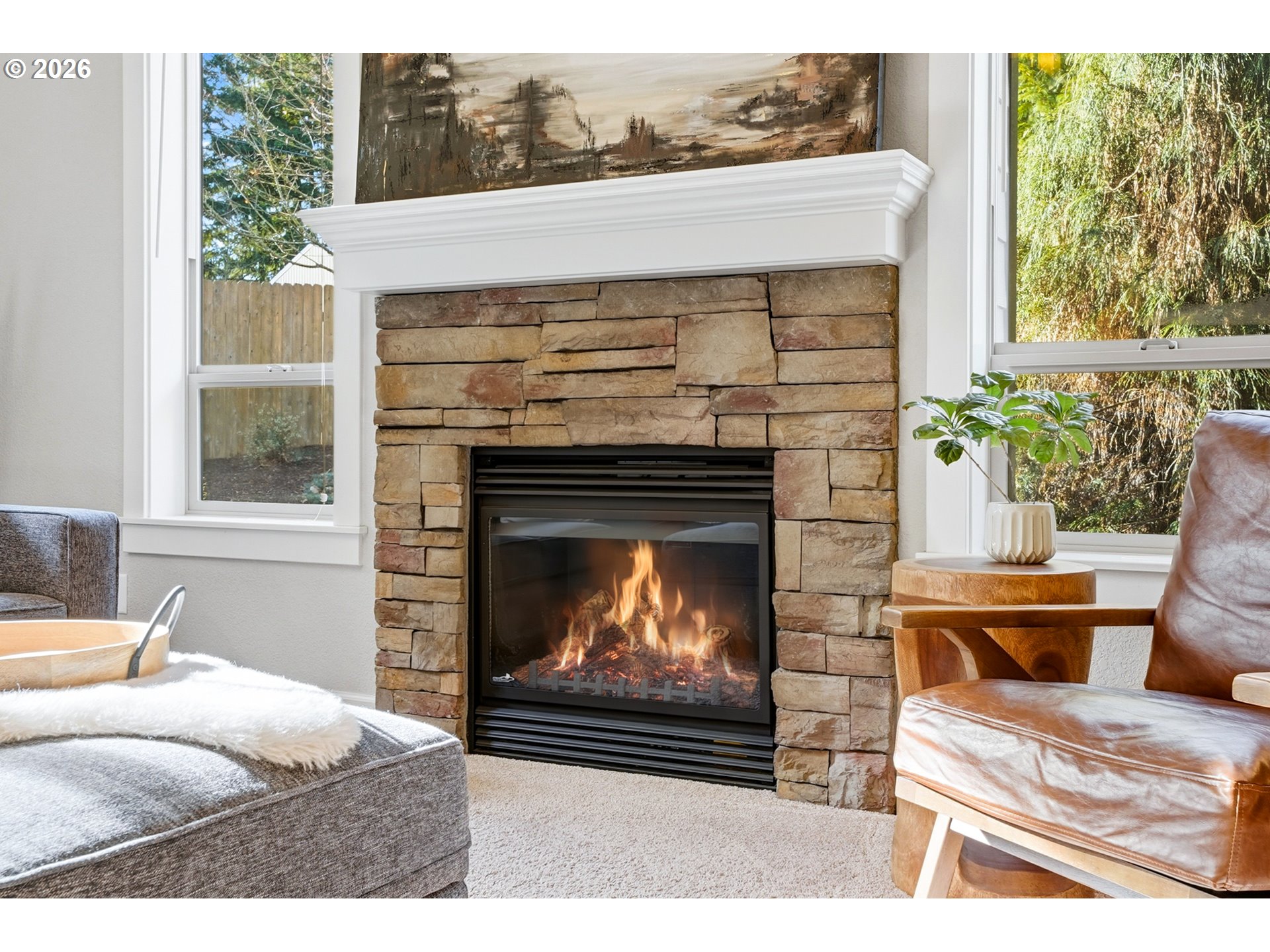 17390 Aubin Street Sandy, OR 97055 - Photo 10 of 41 a living room with furniture and a fireplace