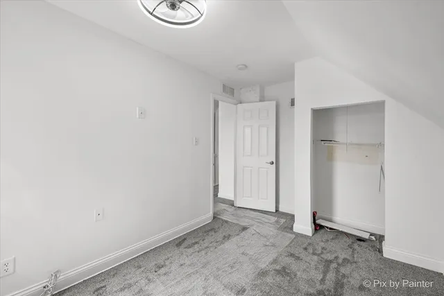 a view of an empty room