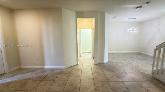 a view of an empty room