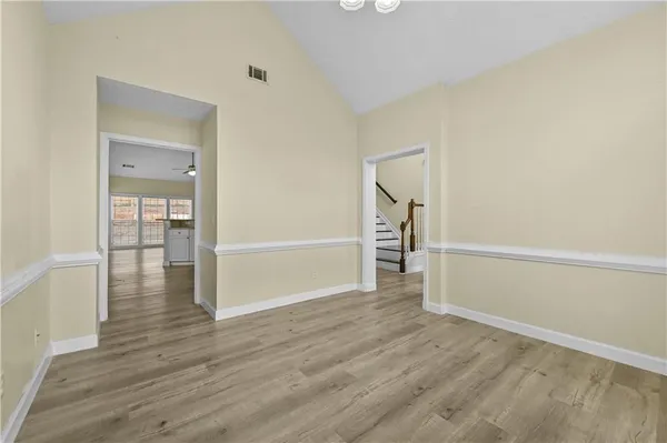wooden floor in an empty room