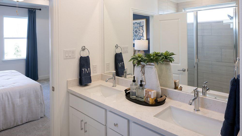 1425 Arciones Road Fort Worth, TX 76052 - Photo 8 of 17 a bath room with sink and potted plant