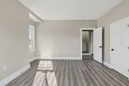 a view of wooden floor in a room