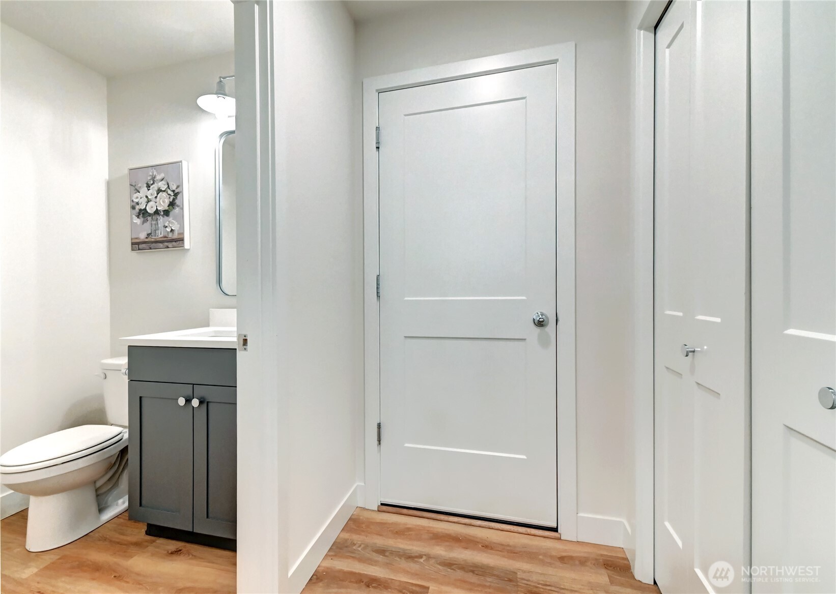 114 171st Place Southwest, Unit B Bothell, WA 98012 - Photo 29 of 29 a bathroom with a toilet and a sink