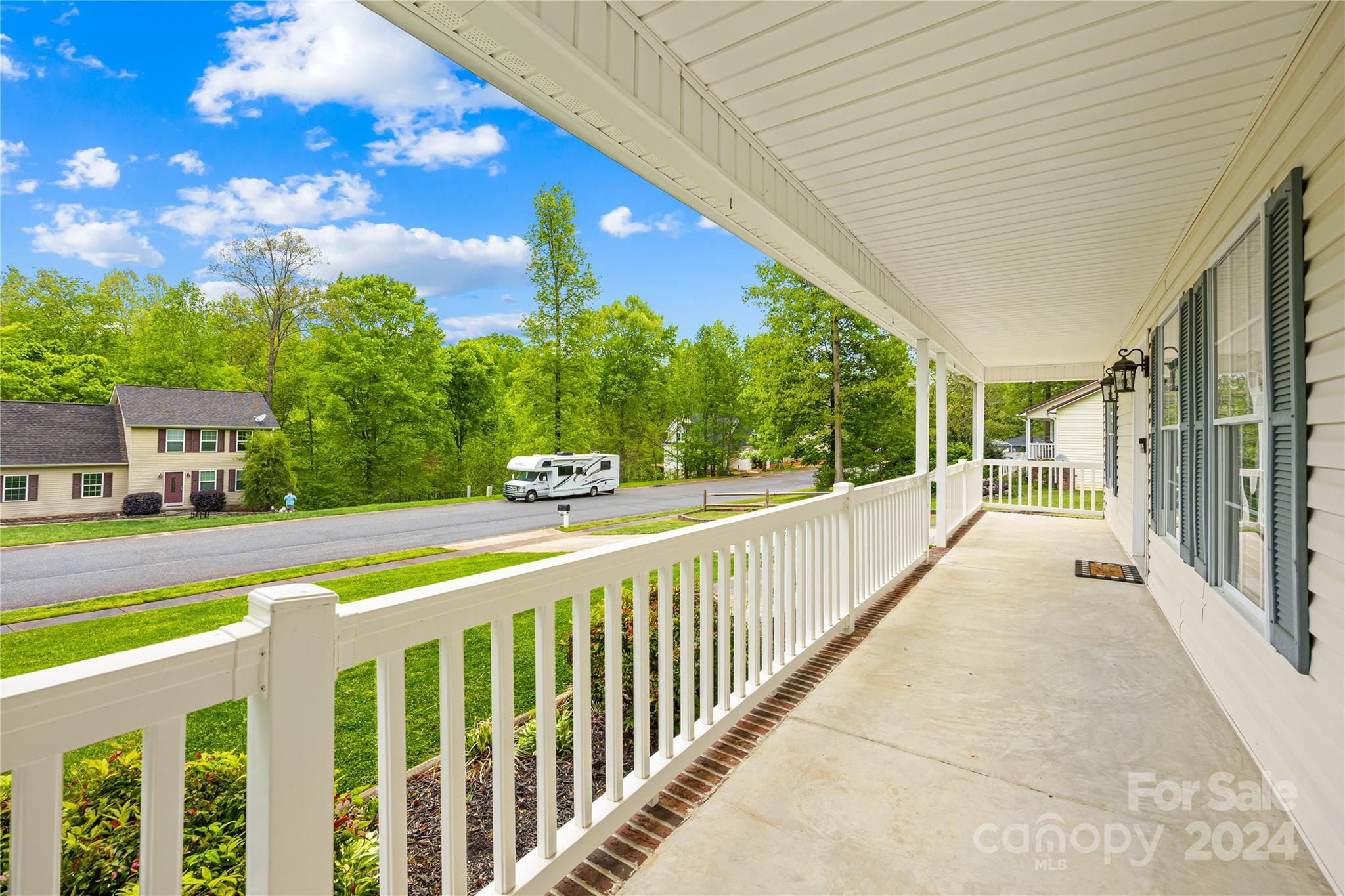 220 Shenandoah Loop Troutman, NC 28166 - Photo 5 of 26 a view of a balcony with swimming pool
