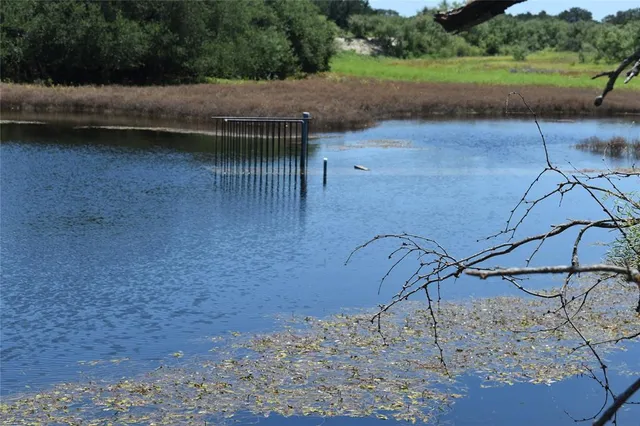 a view of a wooden bridge