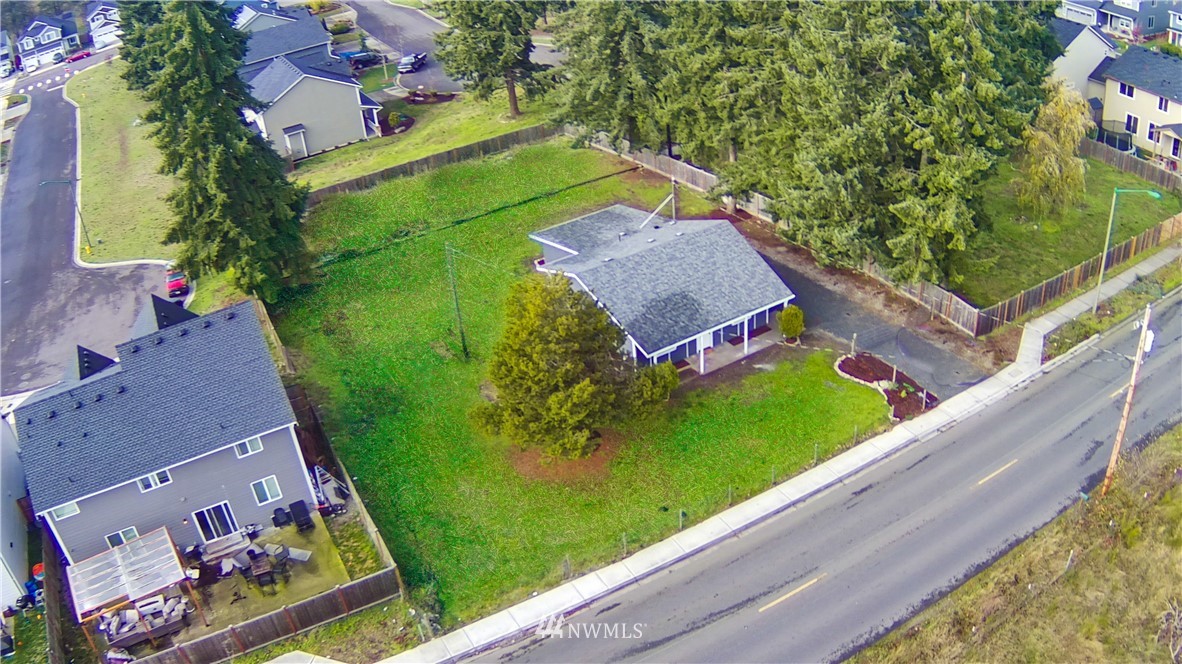 9331 Cullens Road Southeast Yelm, WA 98597 - Photo 26 of 28 an aerial view of a house
