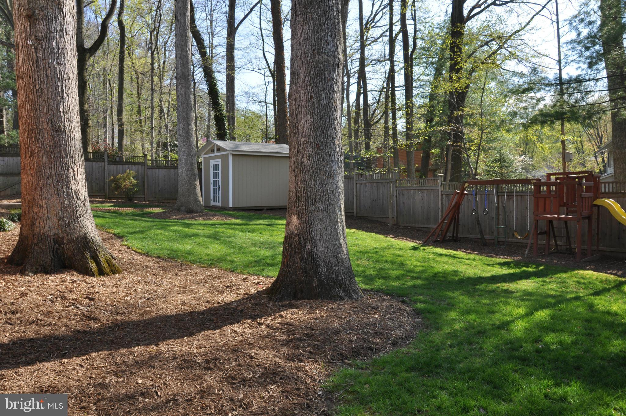 8621 Victoria Road Springfield, VA 22151 - Photo 26 of 27 a view of backyard with green space