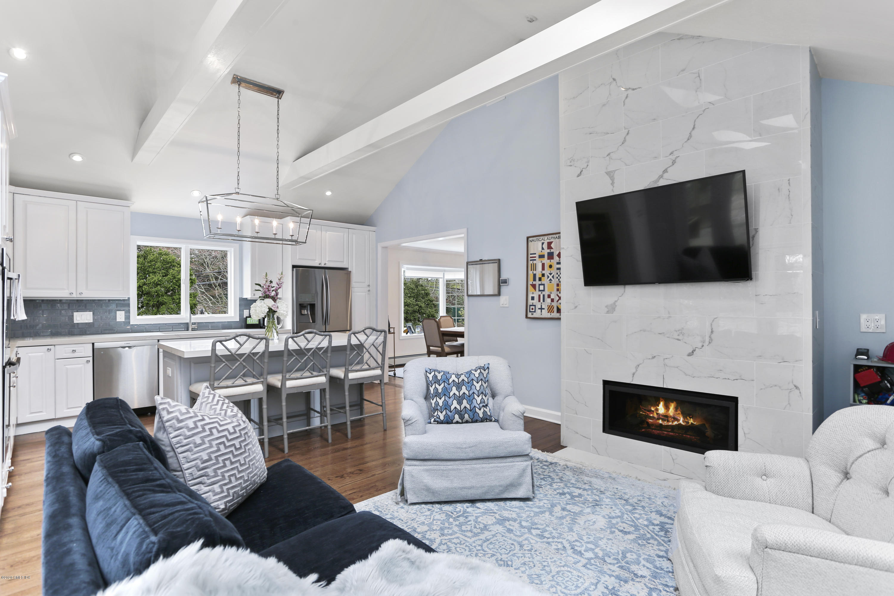 47 Glen Road Greenwich, CT 06830 - Photo 10 of 27 Fireplace in Family Room