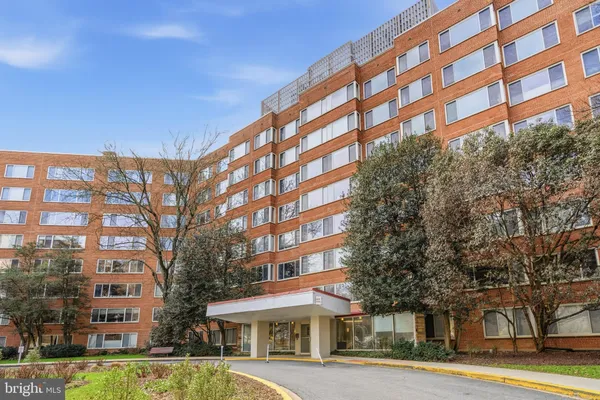 a front view of a building