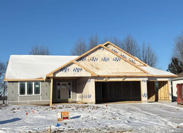 a front view of a house with a patio