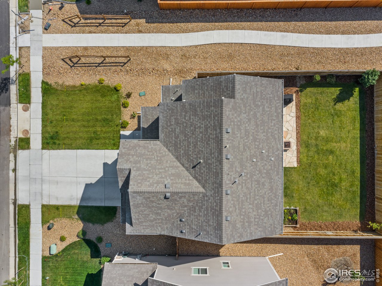 465 Country Road Berthoud, CO 80513 - Photo 26 of 34 Birds Eye View (Footpath to the East)
