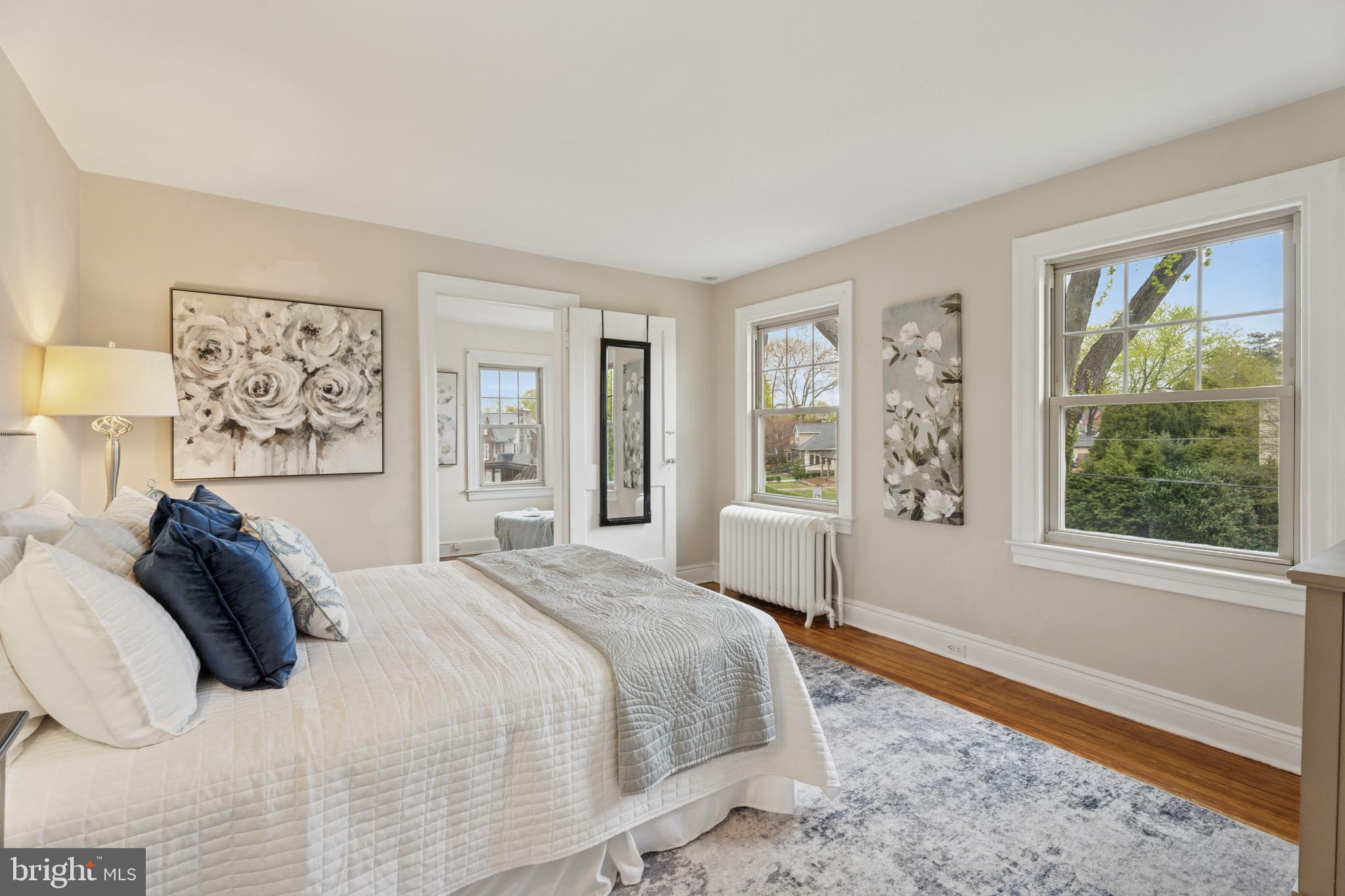 2501 West Darby Road Havertown, PA 19083 - Photo 20 of 30 a bedroom with a large bed and a window