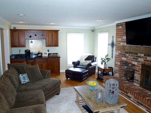 659 Aberdeen Road Inverness, IL 60067 - Photo 4 of 25 a living room with fireplace furniture and a flat screen tv