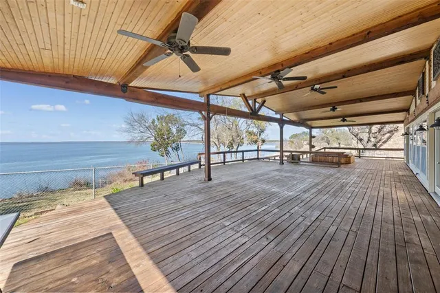 a view of a roof deck