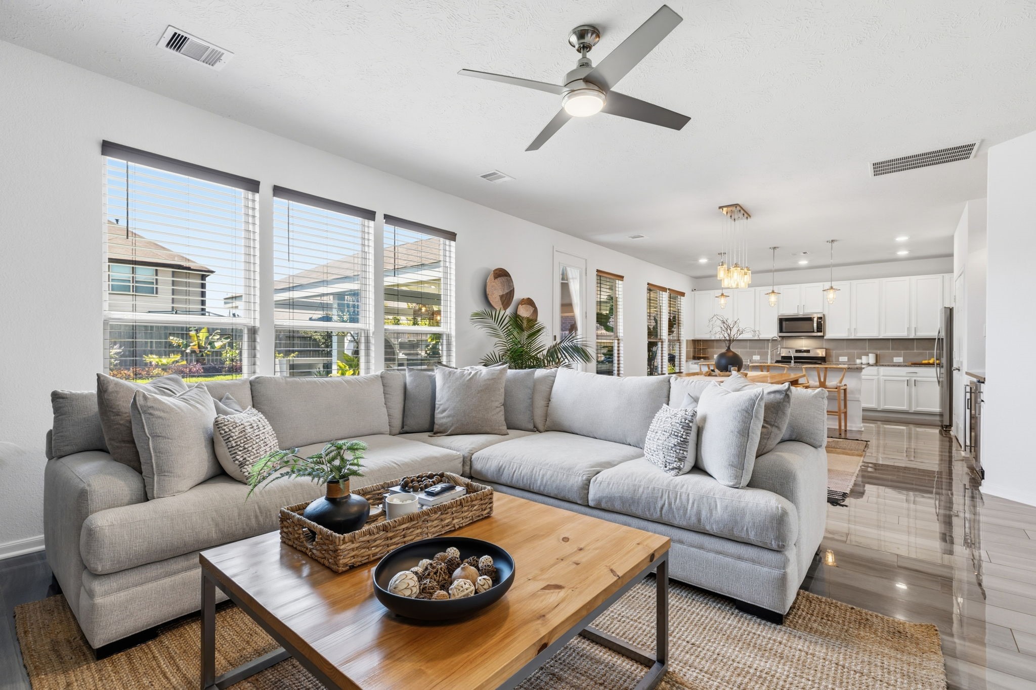 5127 Avondale Rise Street Katy, TX 77493 - Photo 9 of 47 a living room with furniture kitchen view and a large window