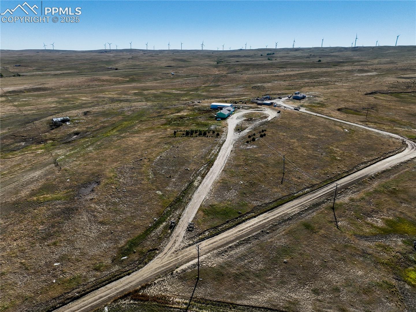 16595 North Yoder Road Calhan, CO 80808 - Photo 25 of 28 Aerial view of sparsely populated area