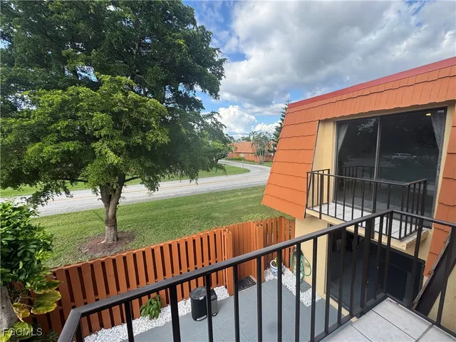 a view of a porch with a yard