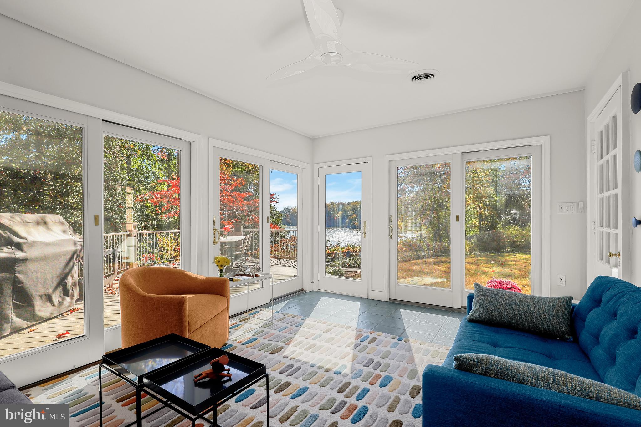 1623 St Giles Road Gibson Island, MD 21056 - Photo 34 of 61 Sunroom with Splendid Water Views