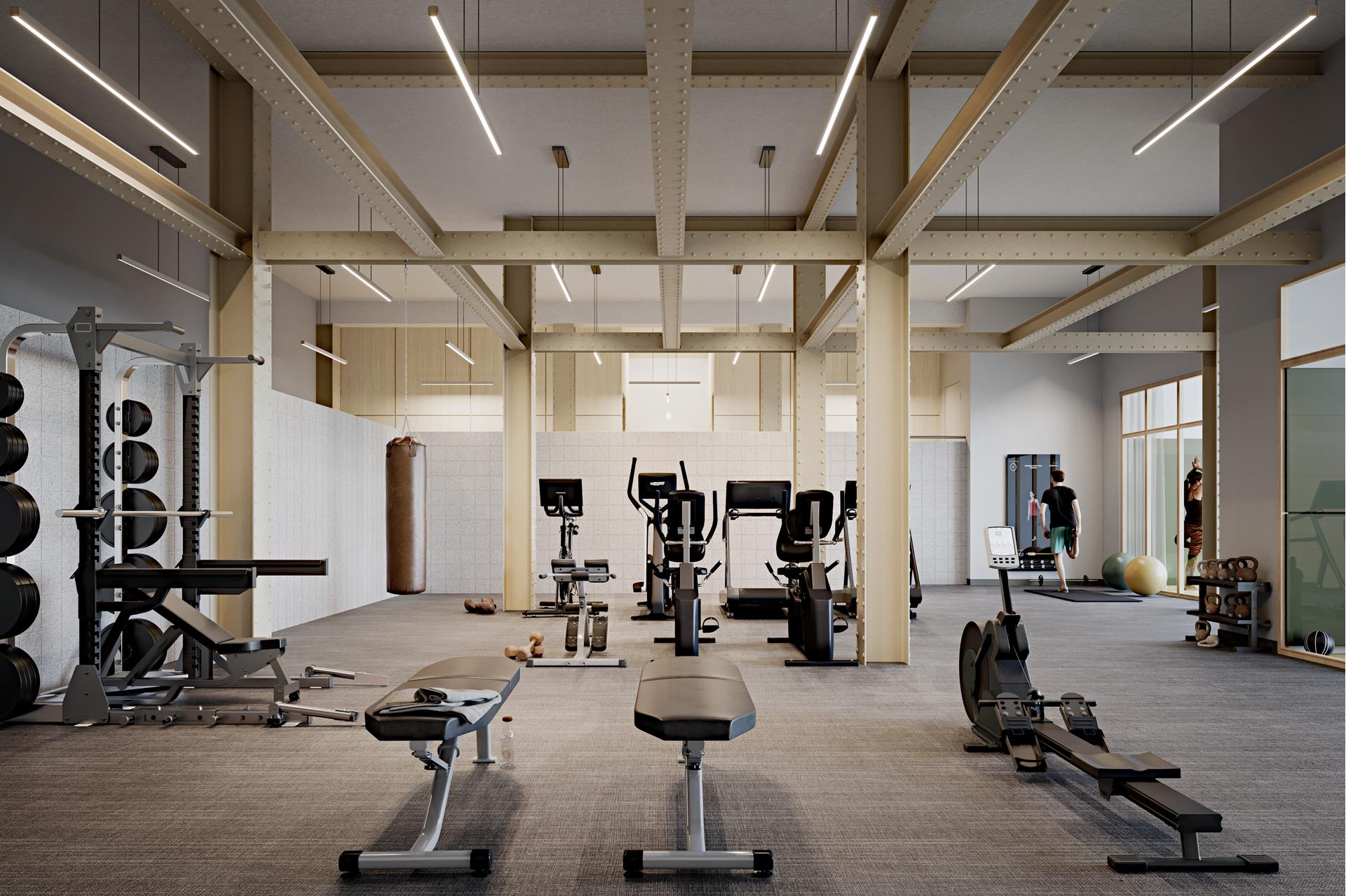 1 Prospect Park West, Unit PHF Brooklyn, NY 10035 - Photo 16 of 21 a view of a room with gym equipment