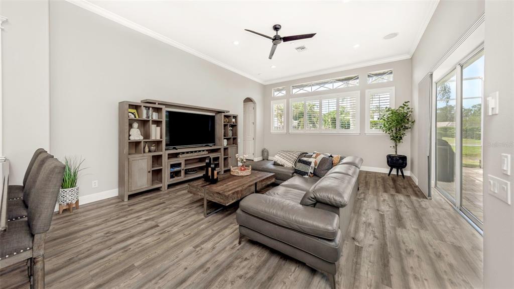 3716 Janus Way Palm Harbor, FL 34685 - Photo 20 of 69 a living room with furniture and a flat screen tv