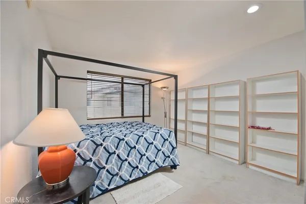 a view of a room with a wardrobe space