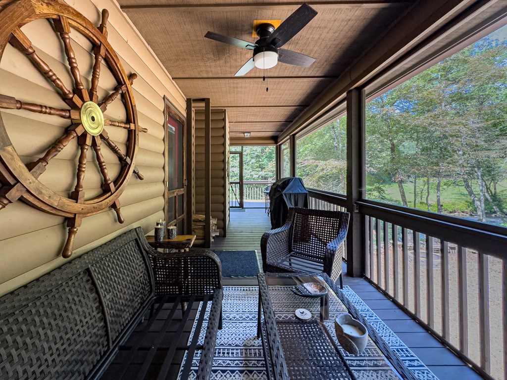 277 Virginia Lane Murphy, NC 28906 - Photo 54 of 63 a view of balcony with couch