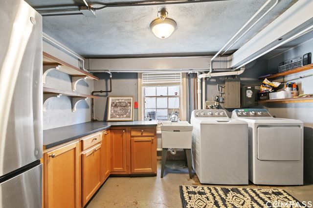 a room with storage and utility